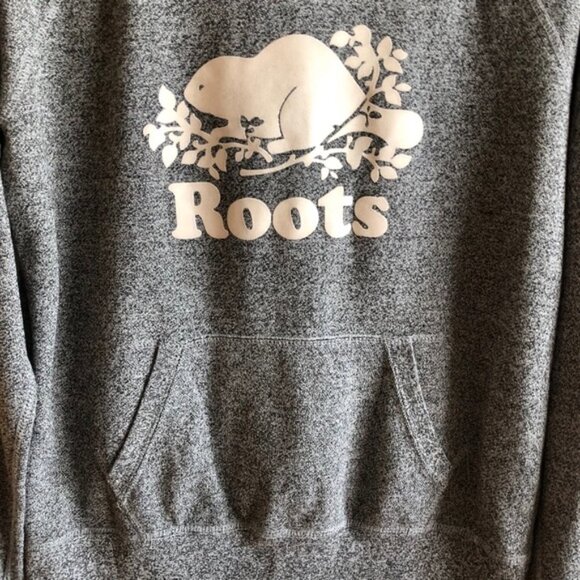 Roots Hoodie Size Small Grey Salt & Pepper Canada - Picture 4 of 14